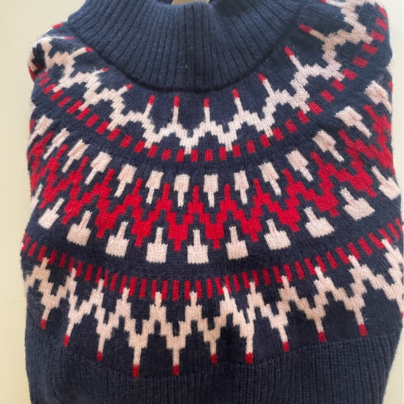 NWT J Crew Fair Isle Mockneck Sweater - Picture 5 of 5
